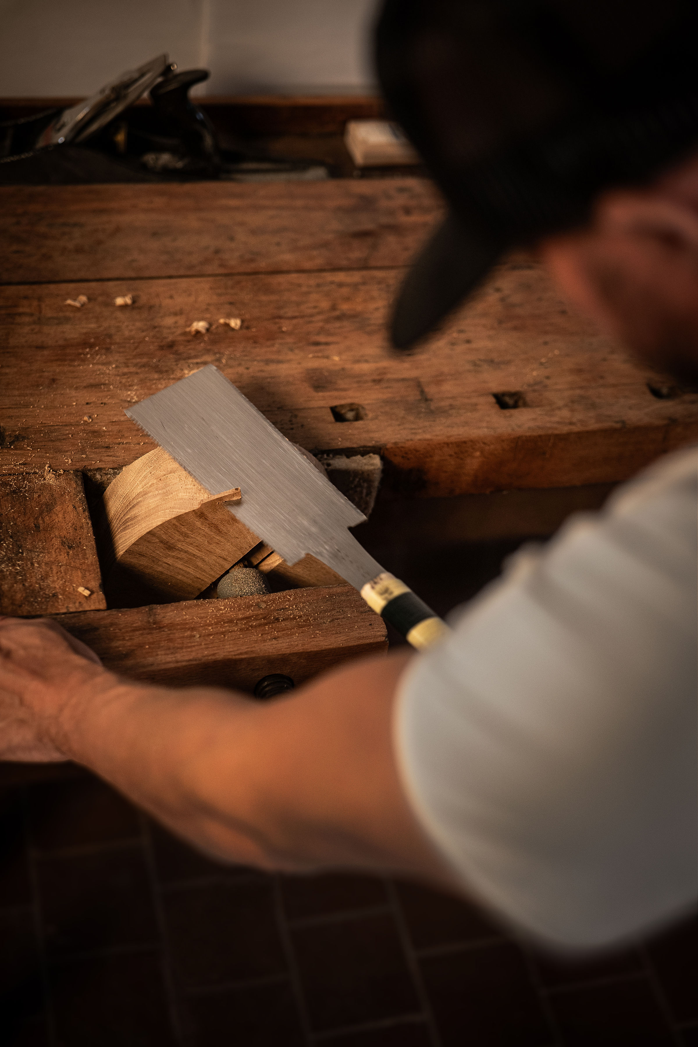 Anonymia handmade wooden furniture studio workshop in Copenhagen, studio shot
