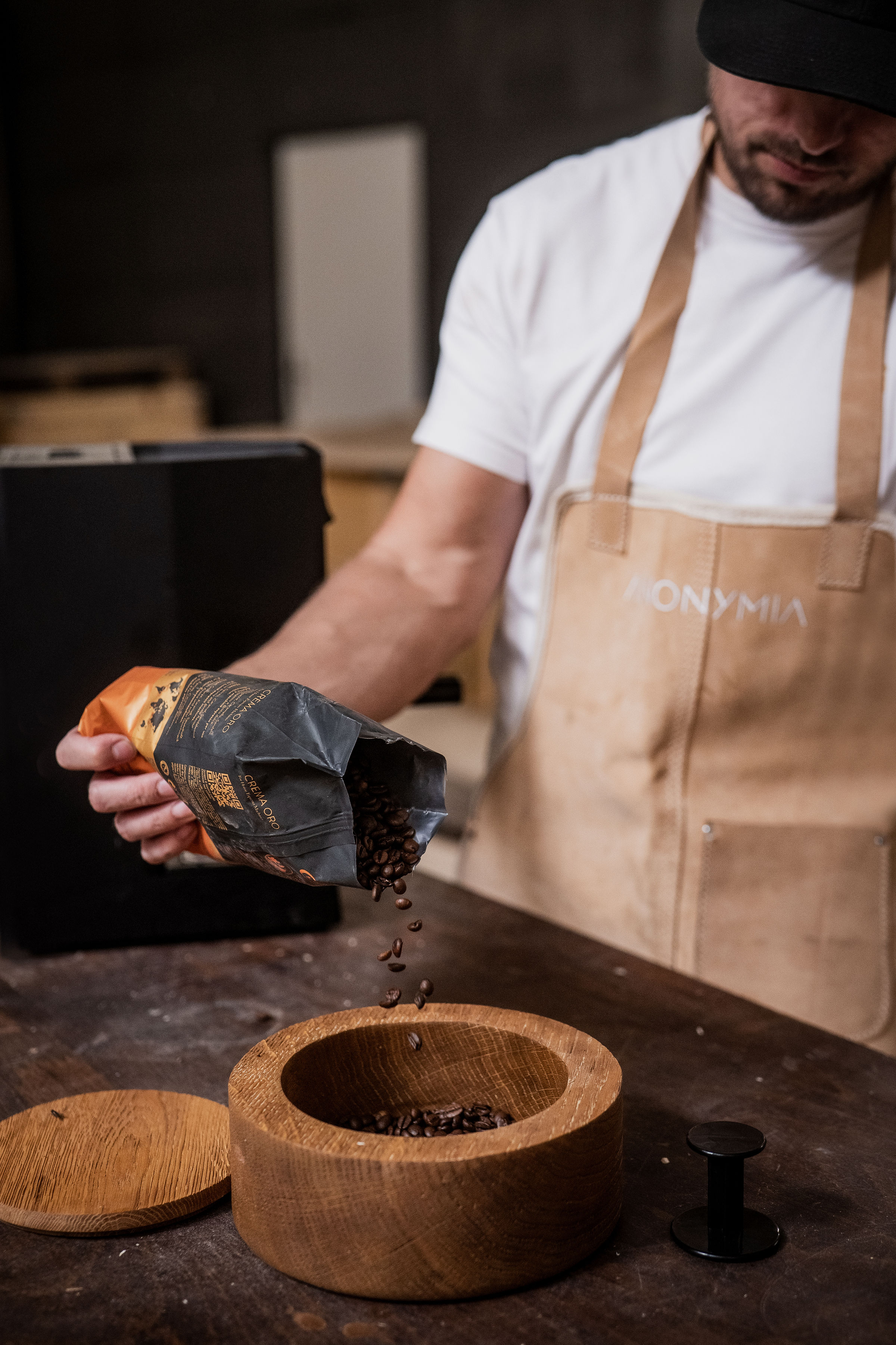 Anonymia handmade wooden furniture studio workshop in Copenhagen, morning light