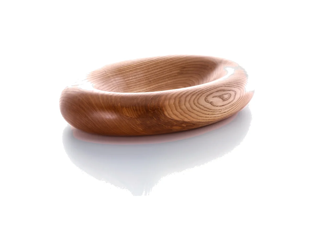 Clong oval ring bowl in oiled ash