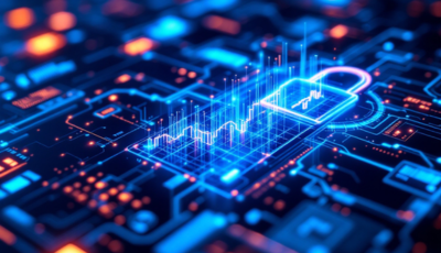 A padlock rests on a circuit board, symbolizing cyber security and data protection in a digital environment.
