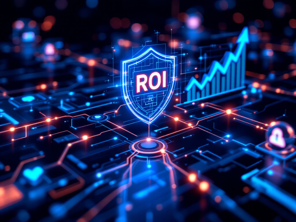 Visual depiction of ROI in the digital landscape, highlighting data analysis and performance indicators.