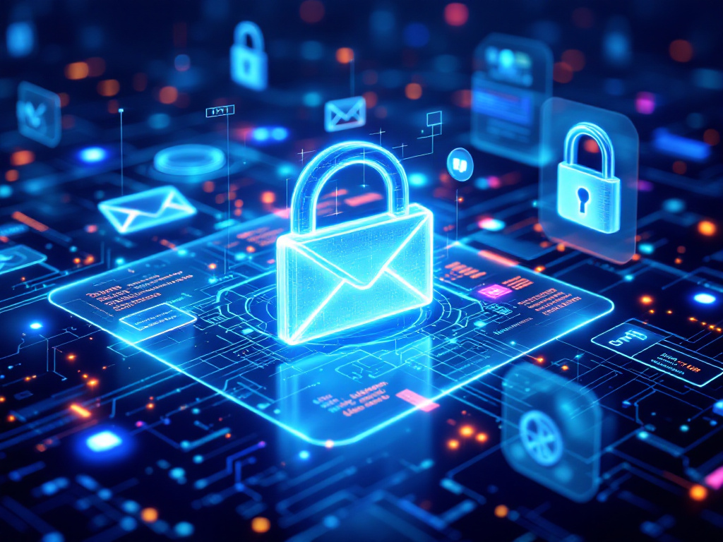 Infographic illustrating steps to protect your email from phishing attacks, featuring tips and security measures.