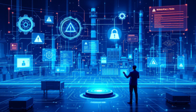 A man stands in a vibrant cyber city, surrounded by advanced technology and futuristic architecture.