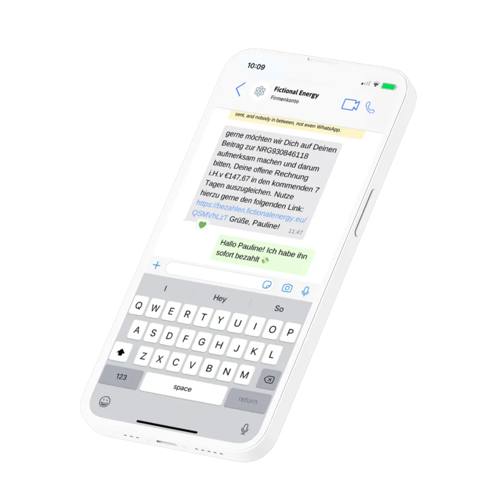 Sichere Zahlungslinks für jeden Kommunikationskanal