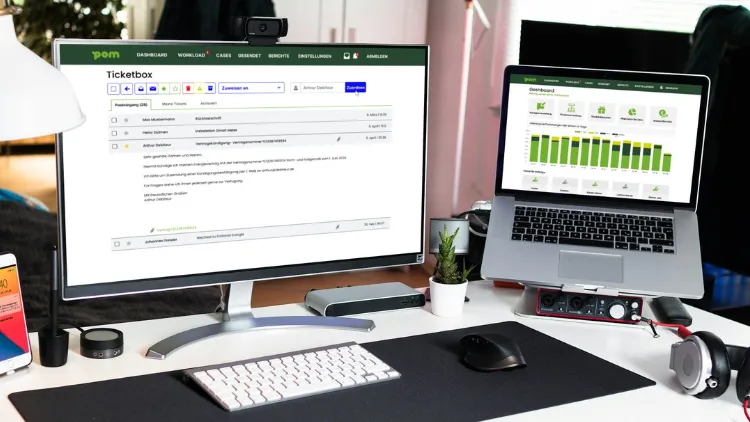 Die Ticketbox in POM Collect unterstützt dabei, Kundenanfragen noch effizienter 