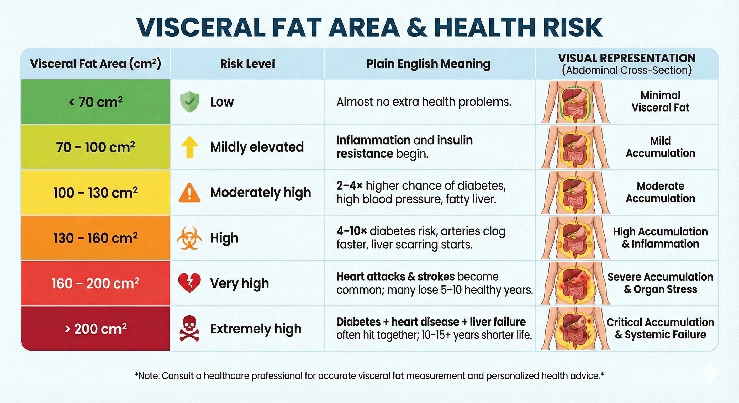 Free Visceral Fat Calculator and Healthy Ranges Explained