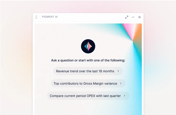 Accelerate business planning with Pigment AI Agents