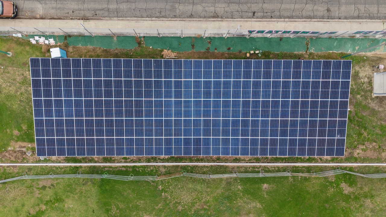 Solar carport installation at Pendleton Elementary School supporting SDUSD sustainability through commercial solar.
