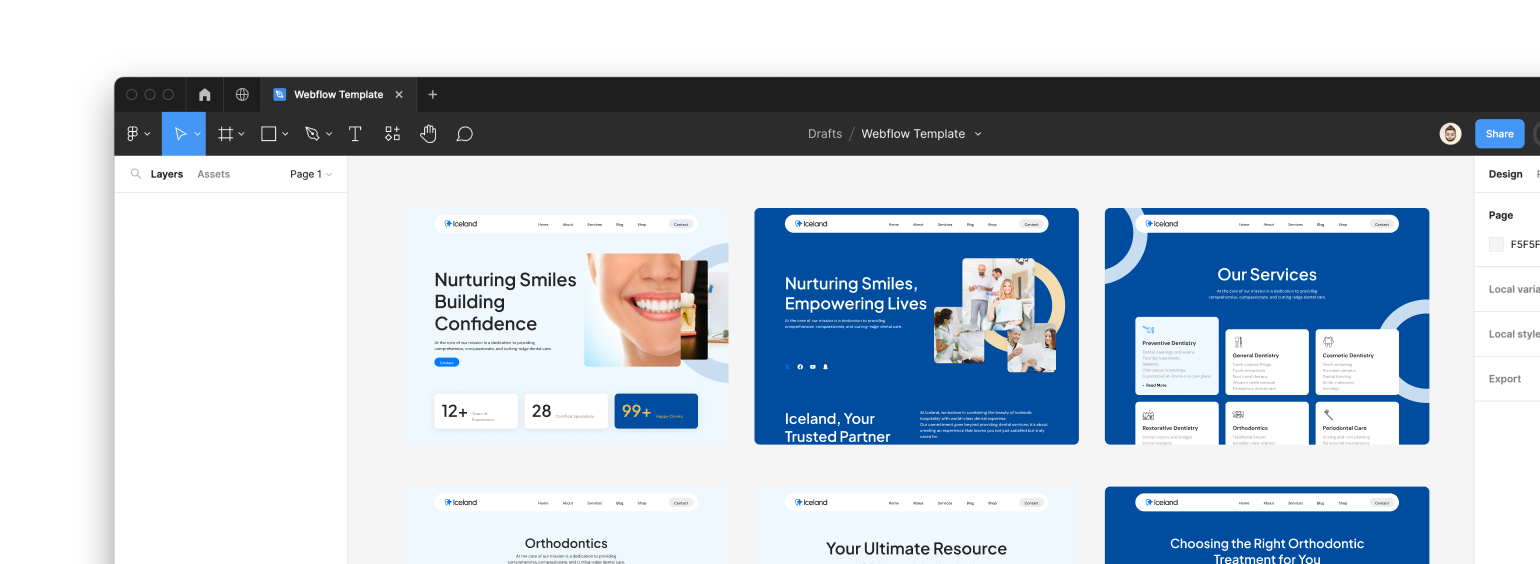 Iceland Webflow Template - Designed by Azwedo.com and Wedoflow.com
