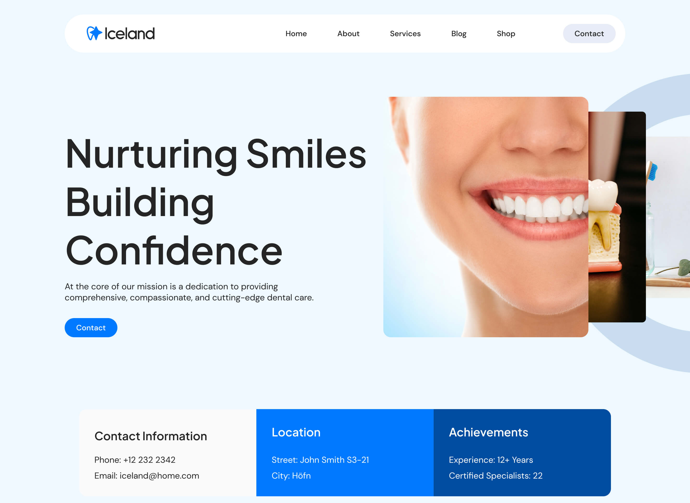 Iceland Webflow Template - Designed by Azwedo.com and Wedoflow.com