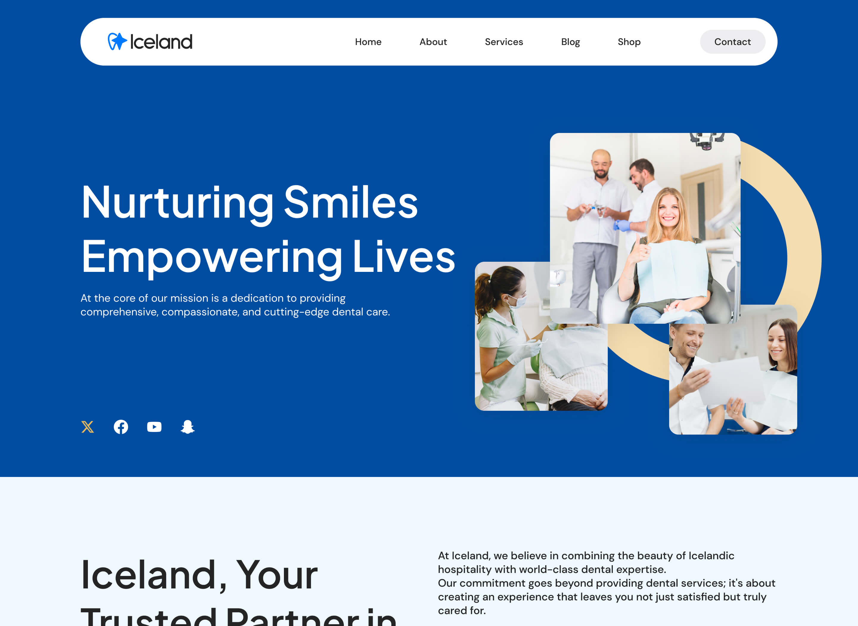 Iceland Webflow Template - Designed by Azwedo.com and Wedoflow.com