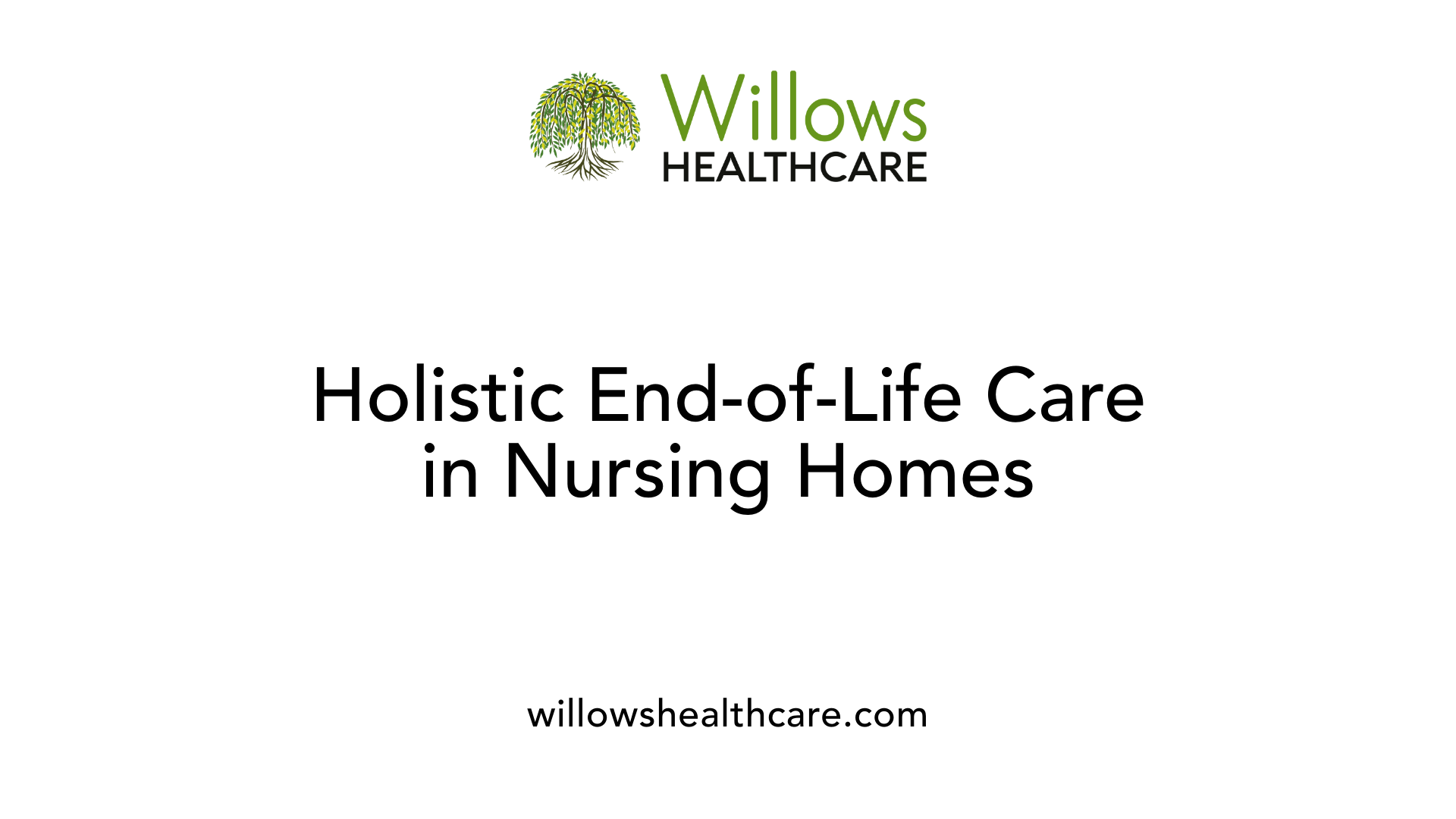 Holistic End-of-Life Care in Nursing Homes