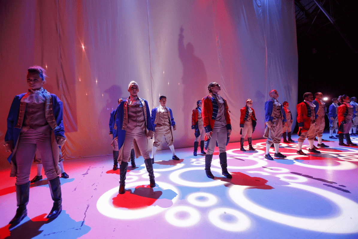 Imprint's choreographed performers take the projection-mapped stage at the National Jewish Gala