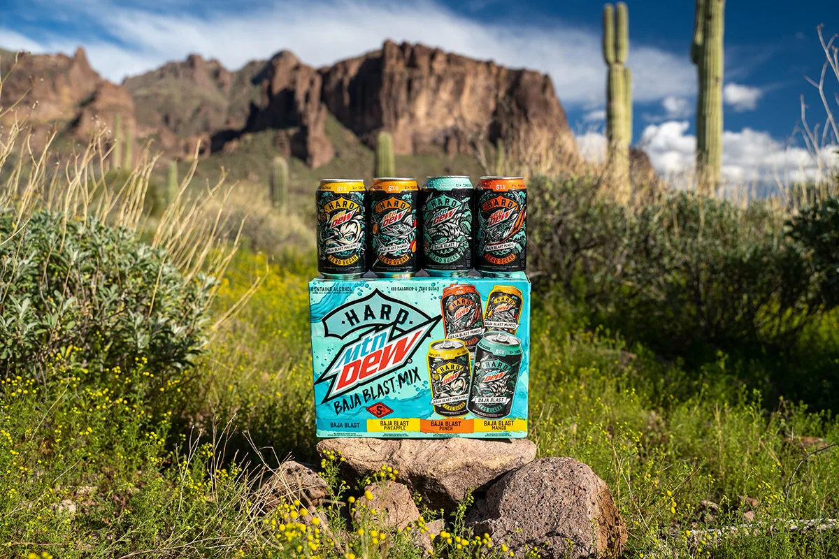 Imprint staged Hard Mountain Dew product in the desert for the Alien Abduction activation