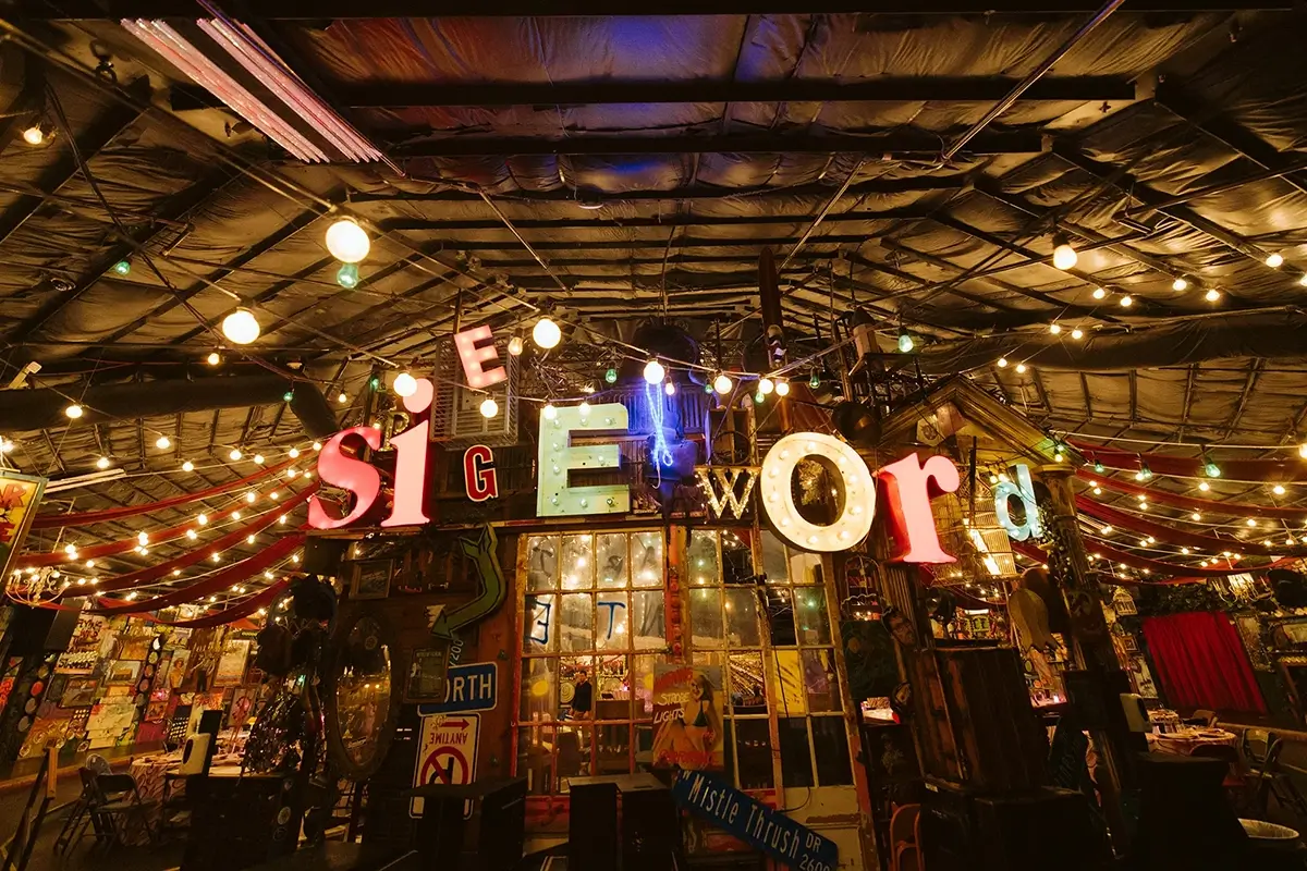 Imprint's eclectic tent design sets the scene for Maxwell Leadership's networking event