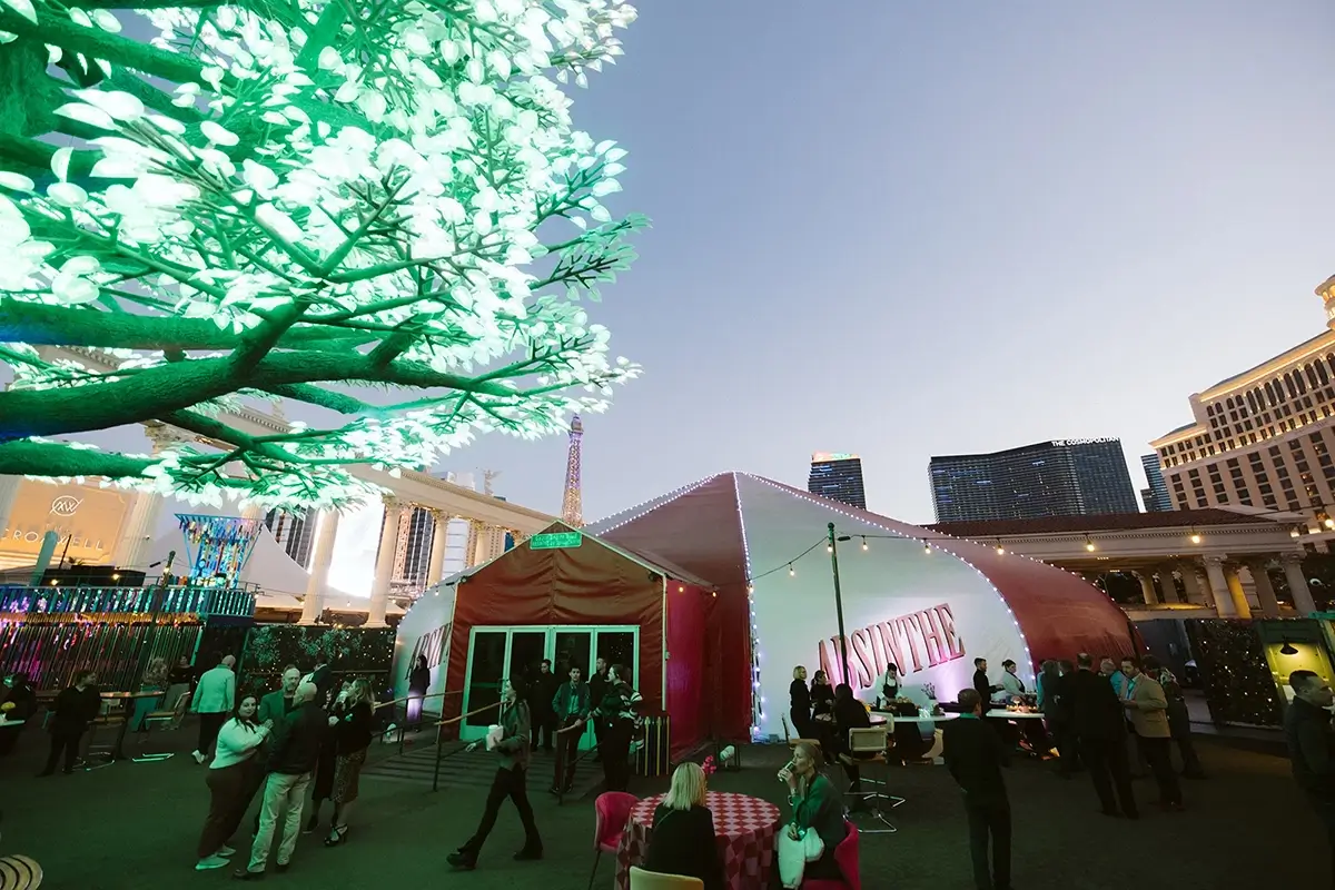 Imprint transformed the Absinthe tent into a gourmet networking venue for Maxwell Leadership