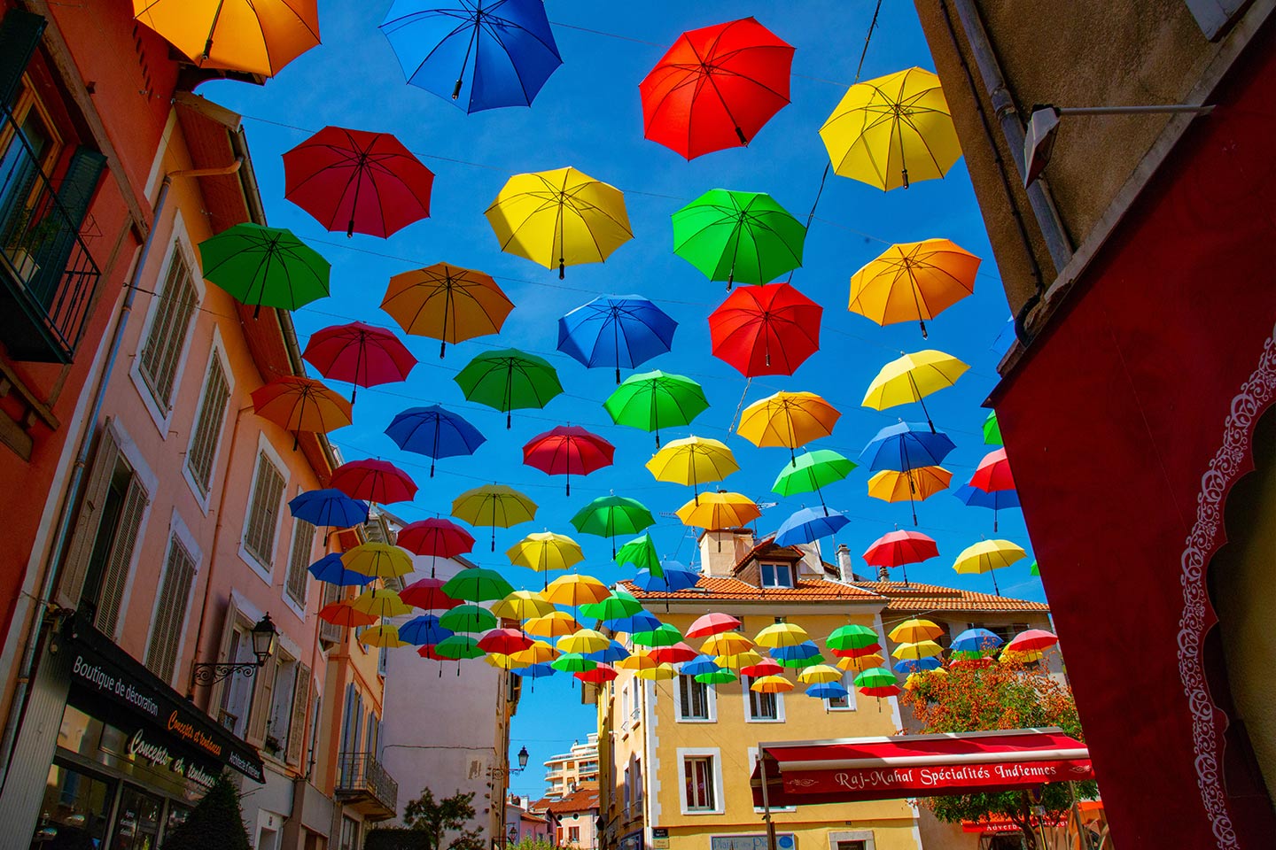 colorful umbrellas