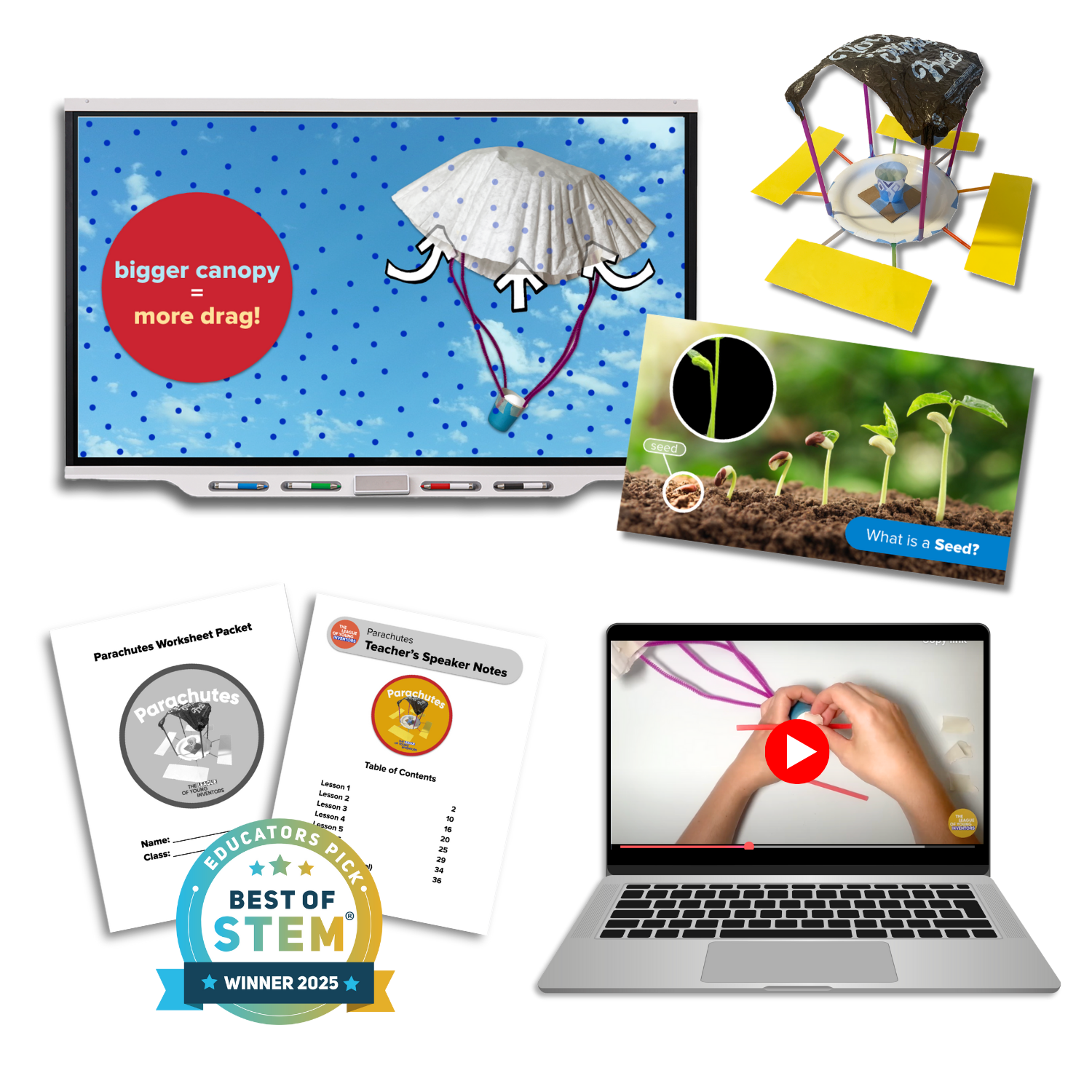 Floating Parachutes Unit Materials