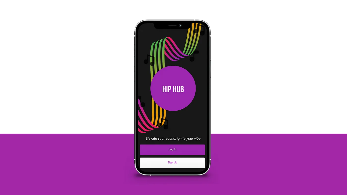 Hip Hub homepage.