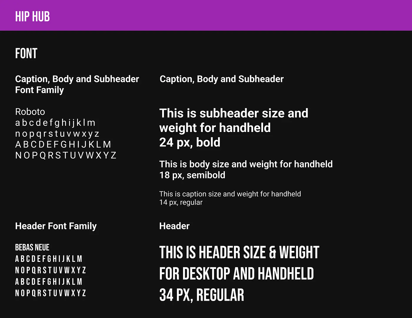 Hib Hub fonts.