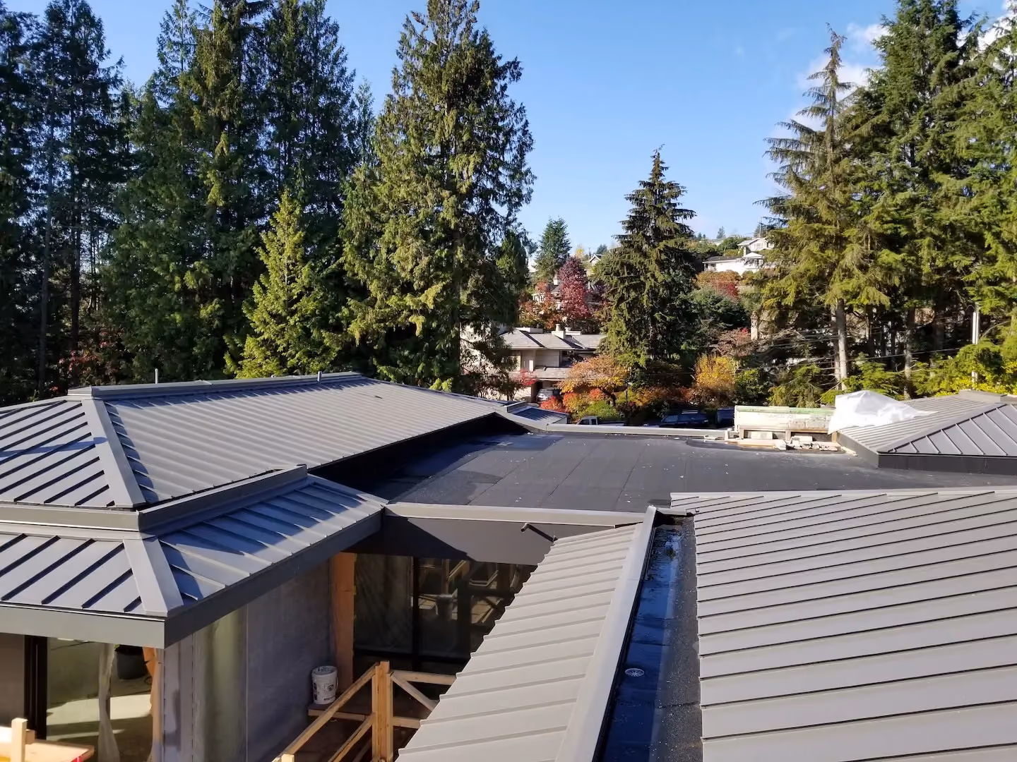 Metal roof installation in Vancouver, overview