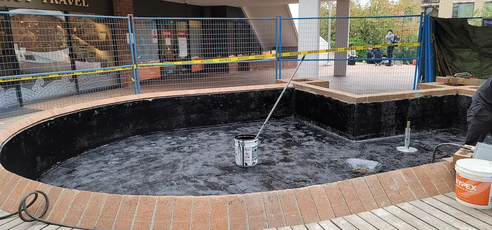 Liquid applied waterproofing membrane by Pro Torch Roofing Vancouver