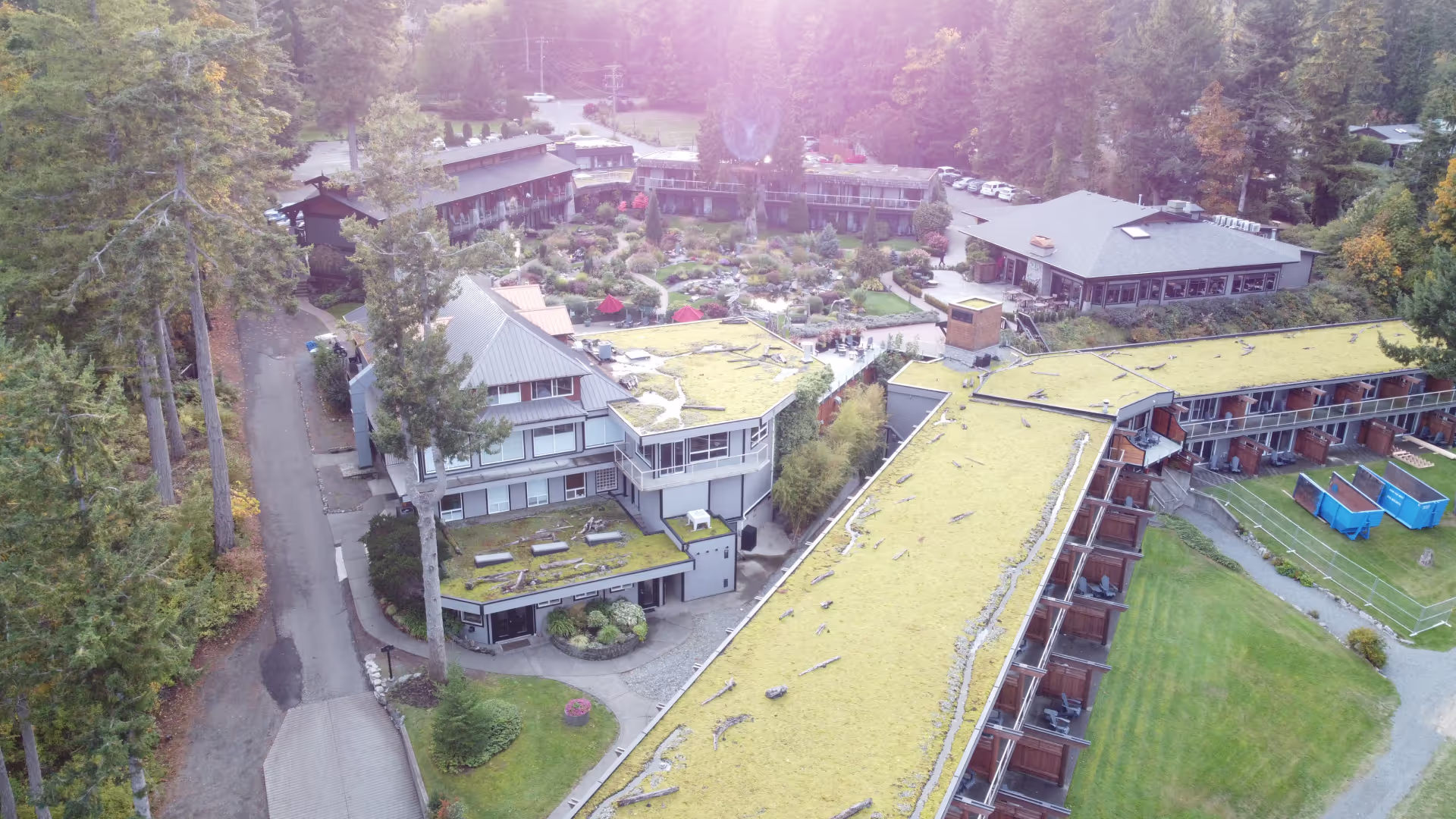 Kingfisher Oceanside Resort & Spa — new torch-on roof on Vancouver Island