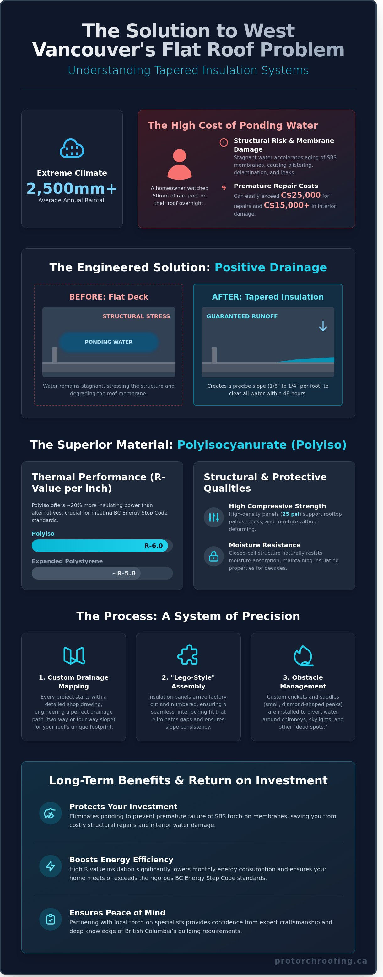 Tapered Insulation in West Vancouver