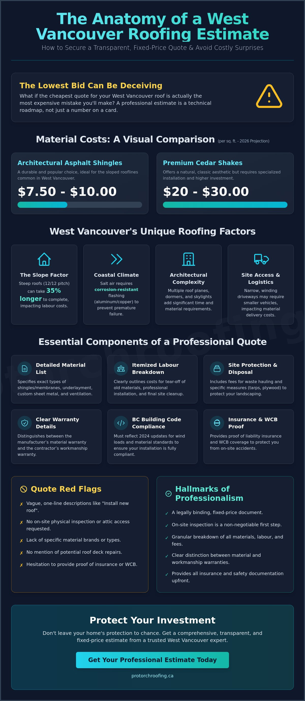 Get a roofing estimate West Vancouver