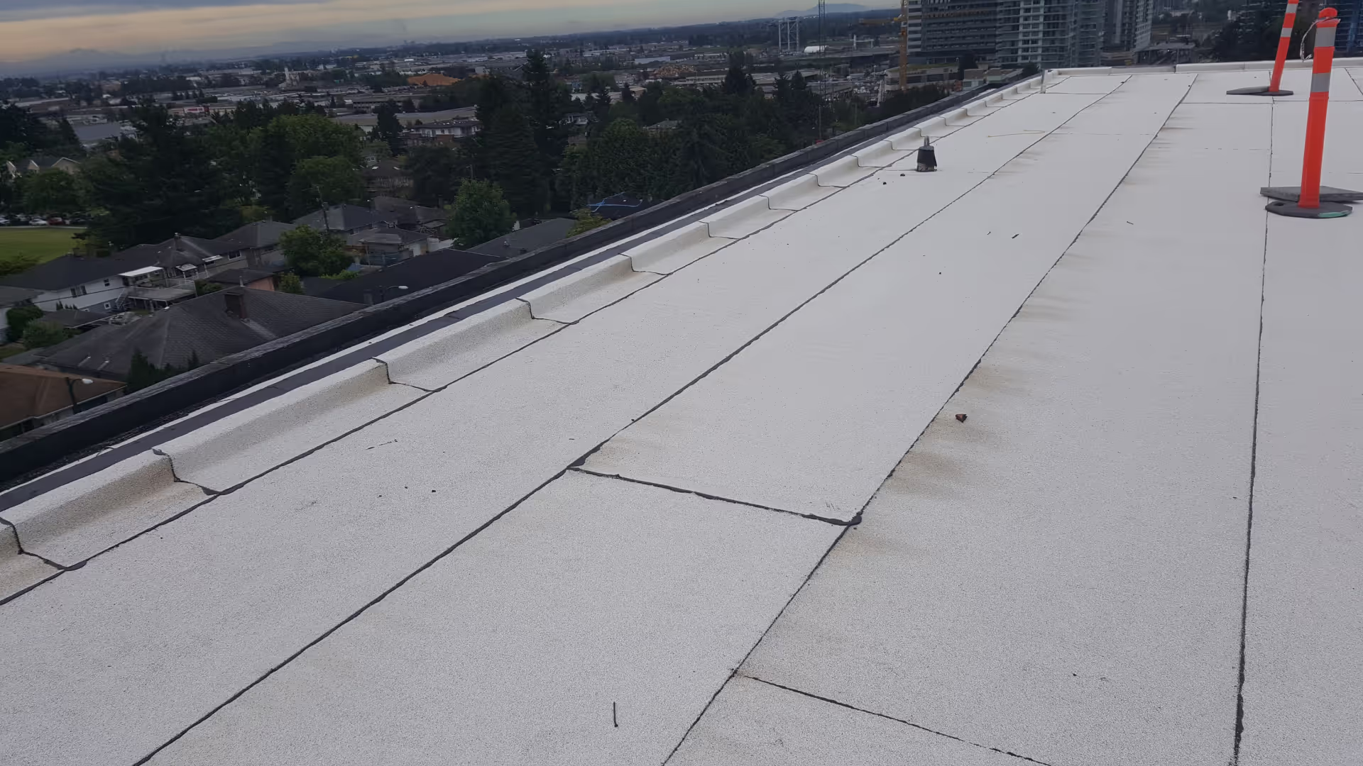 Vancouver high-rise strata roof — torch-on membrane on tower roof