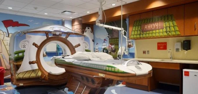 Pirate Island MRI machine, designed by Doug Dietz at GE using principles of design thinking