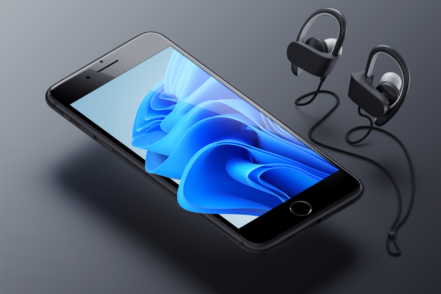 phone with  abstract image