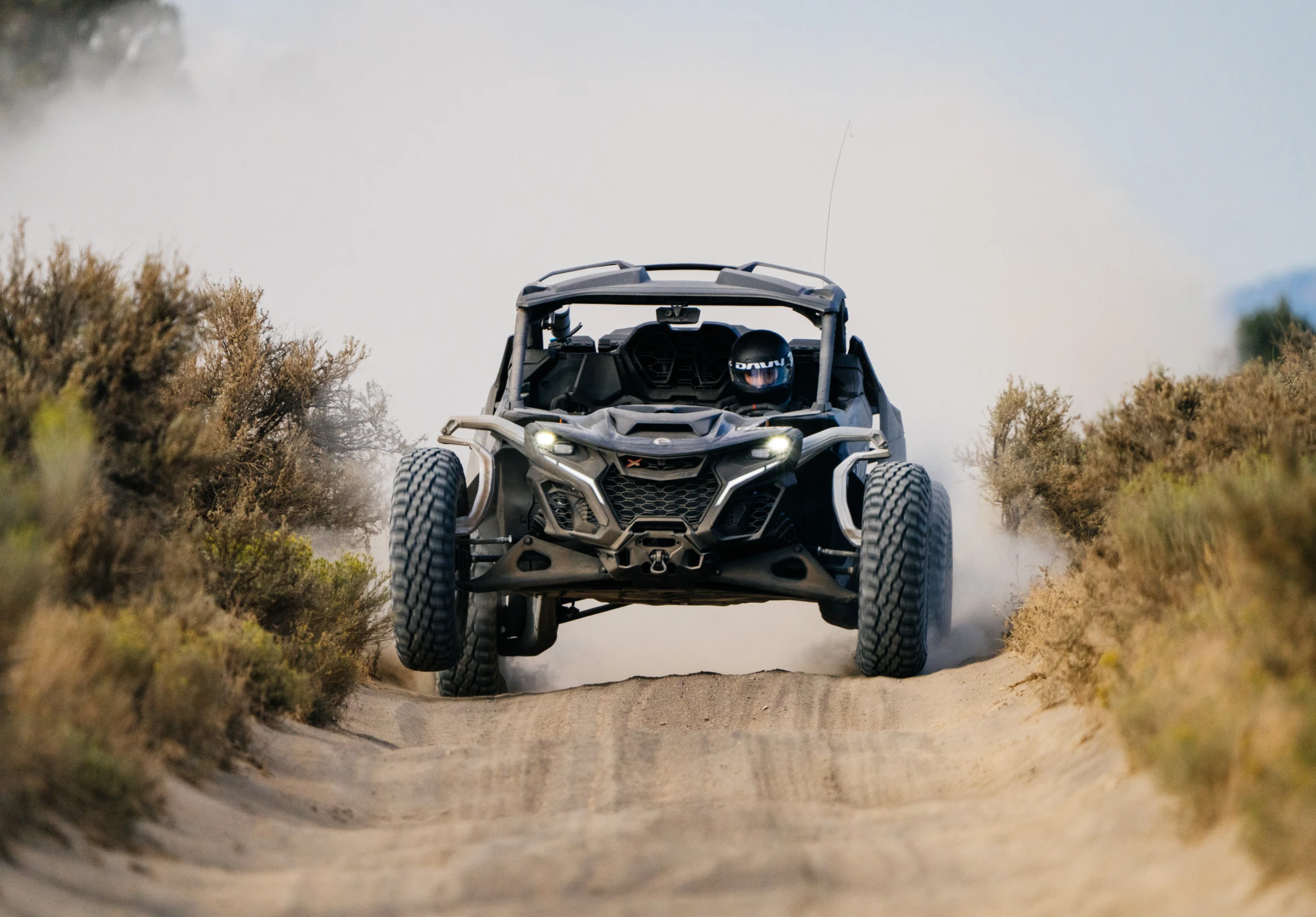 DAVY UTV navigating desert whoops terrain