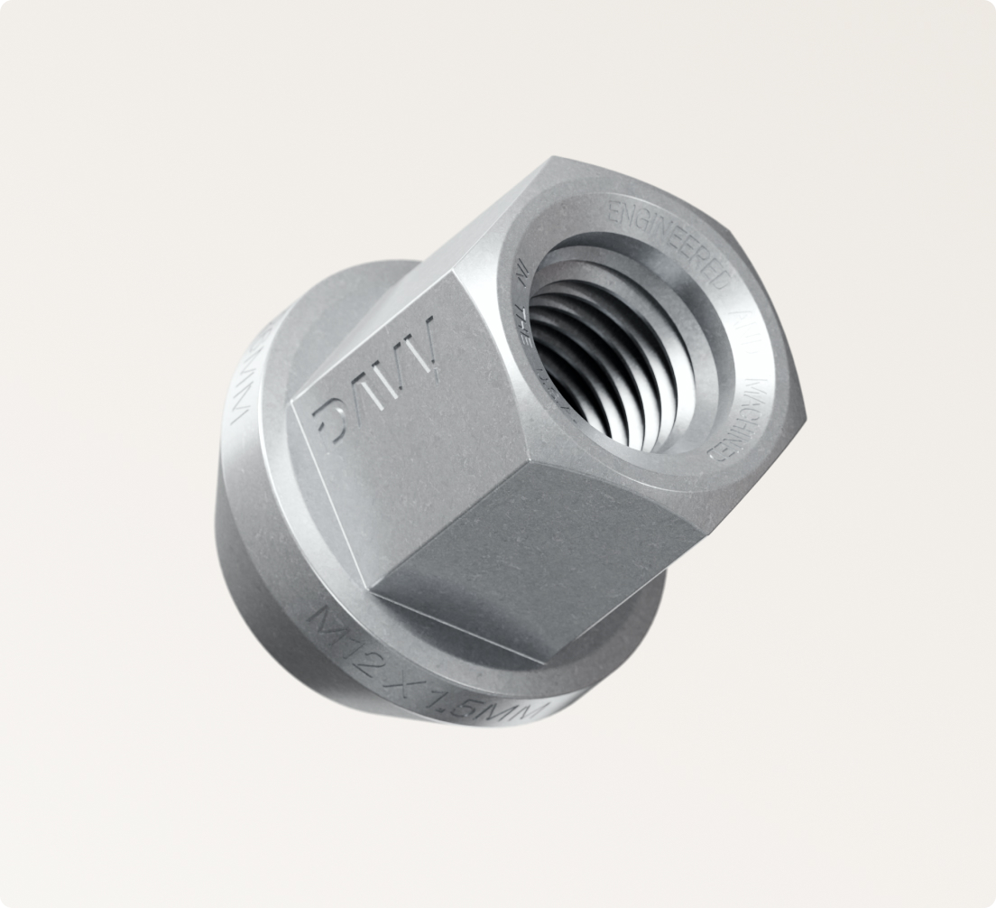 DAVY wheel lug nut hardware detail