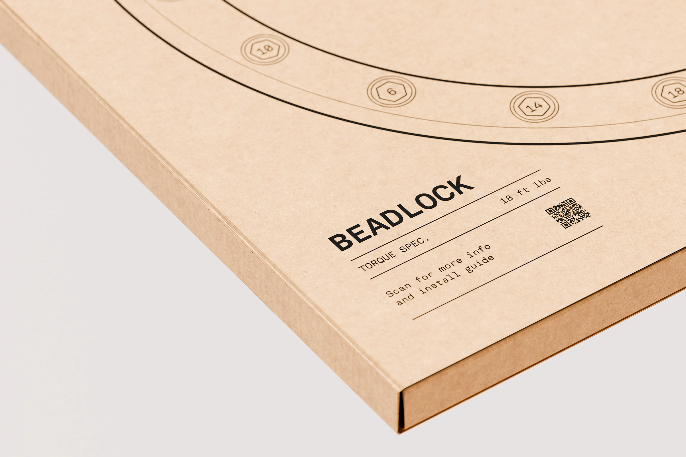 DAVY beadlock ring packaging box detail close-up