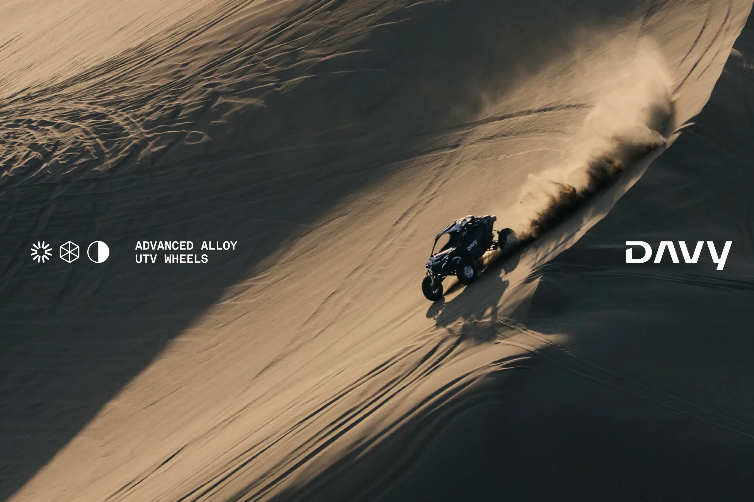 DAVY Powersports UTV riding through sand dunes