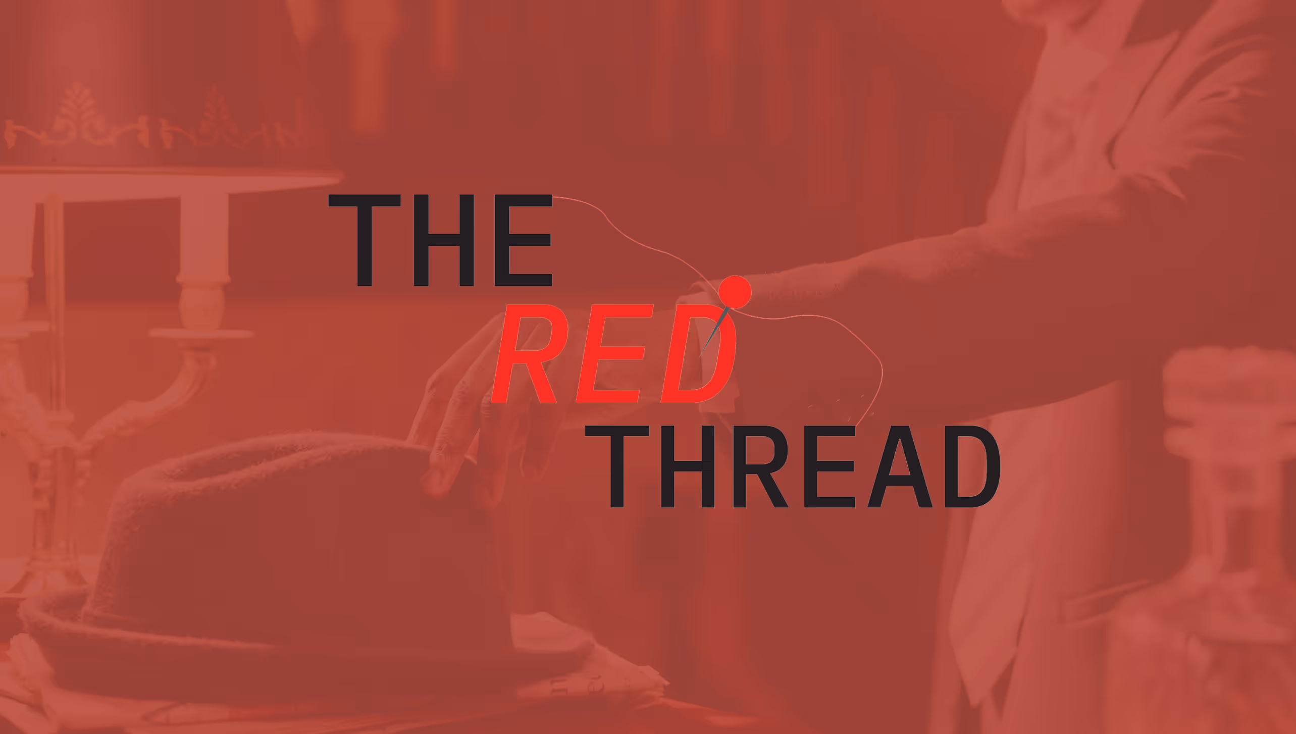 Hero Image for my Geo-location based detective mystery app, The Red Thread