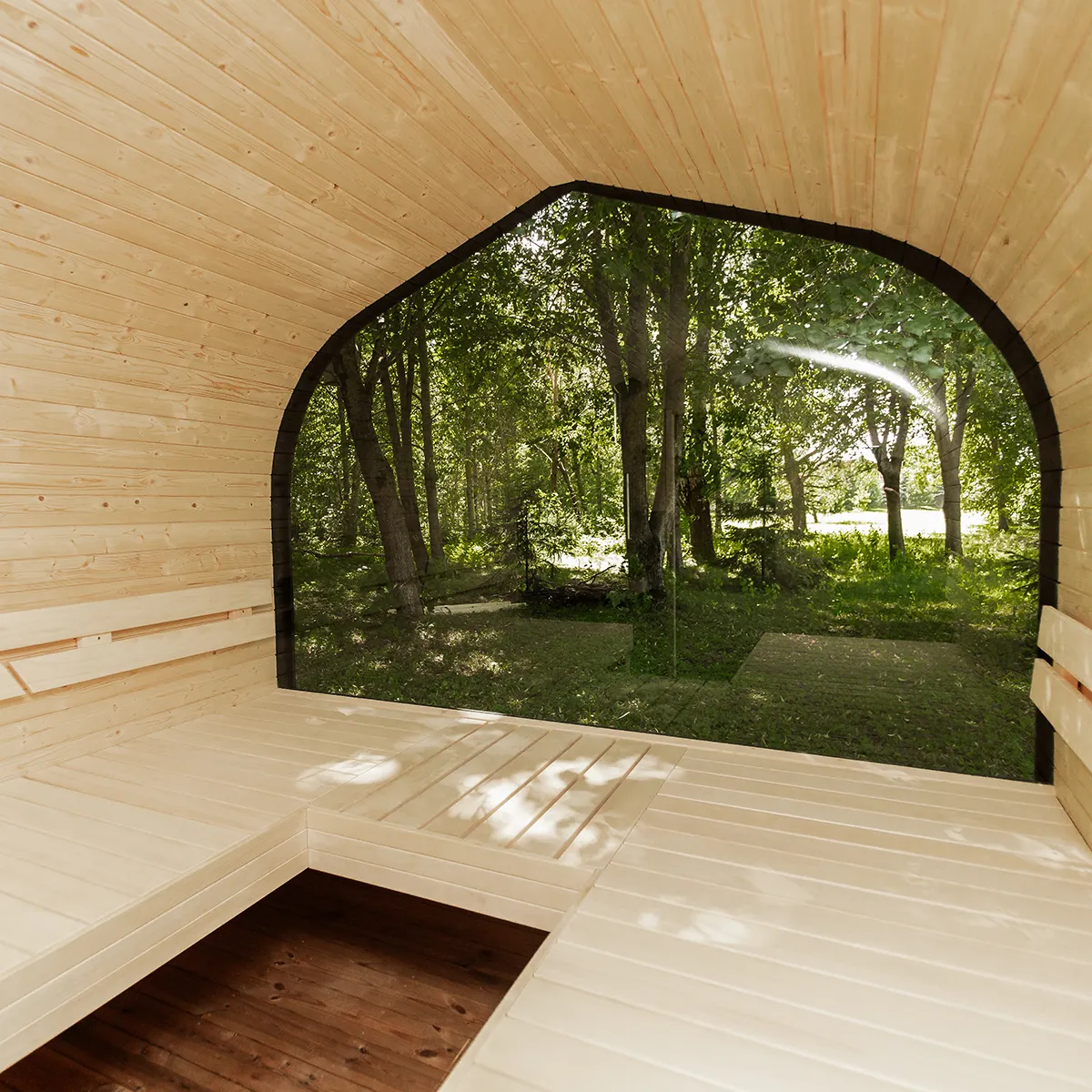interior of igloo sauna