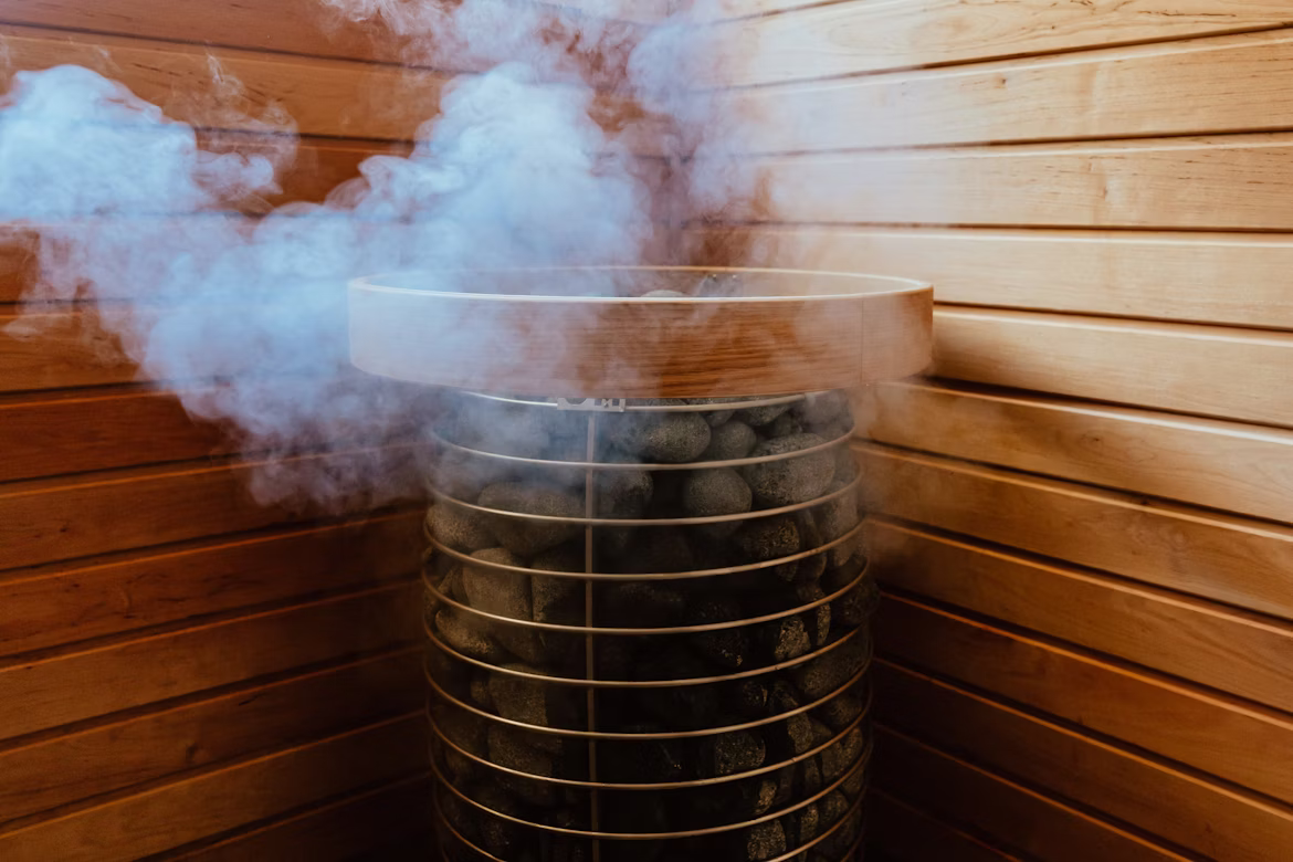 Sauna heating rocks