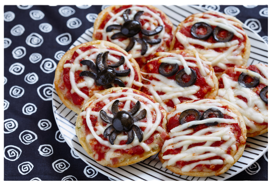Mini-pizzas monstres aux légumes