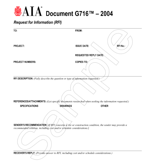 construction RFIs