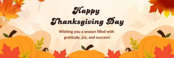 Thanksgiving Party Banner