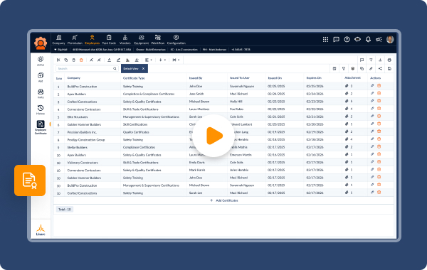 Employee Certificates Repository