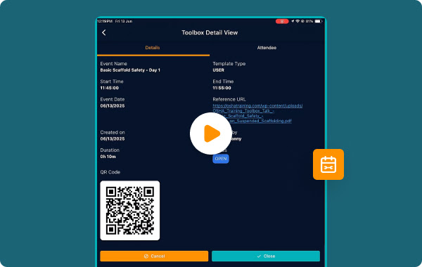 Toolbox Talks on Mobile