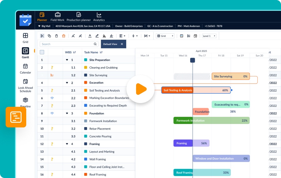 Manage Task Dependencies in Gantt View