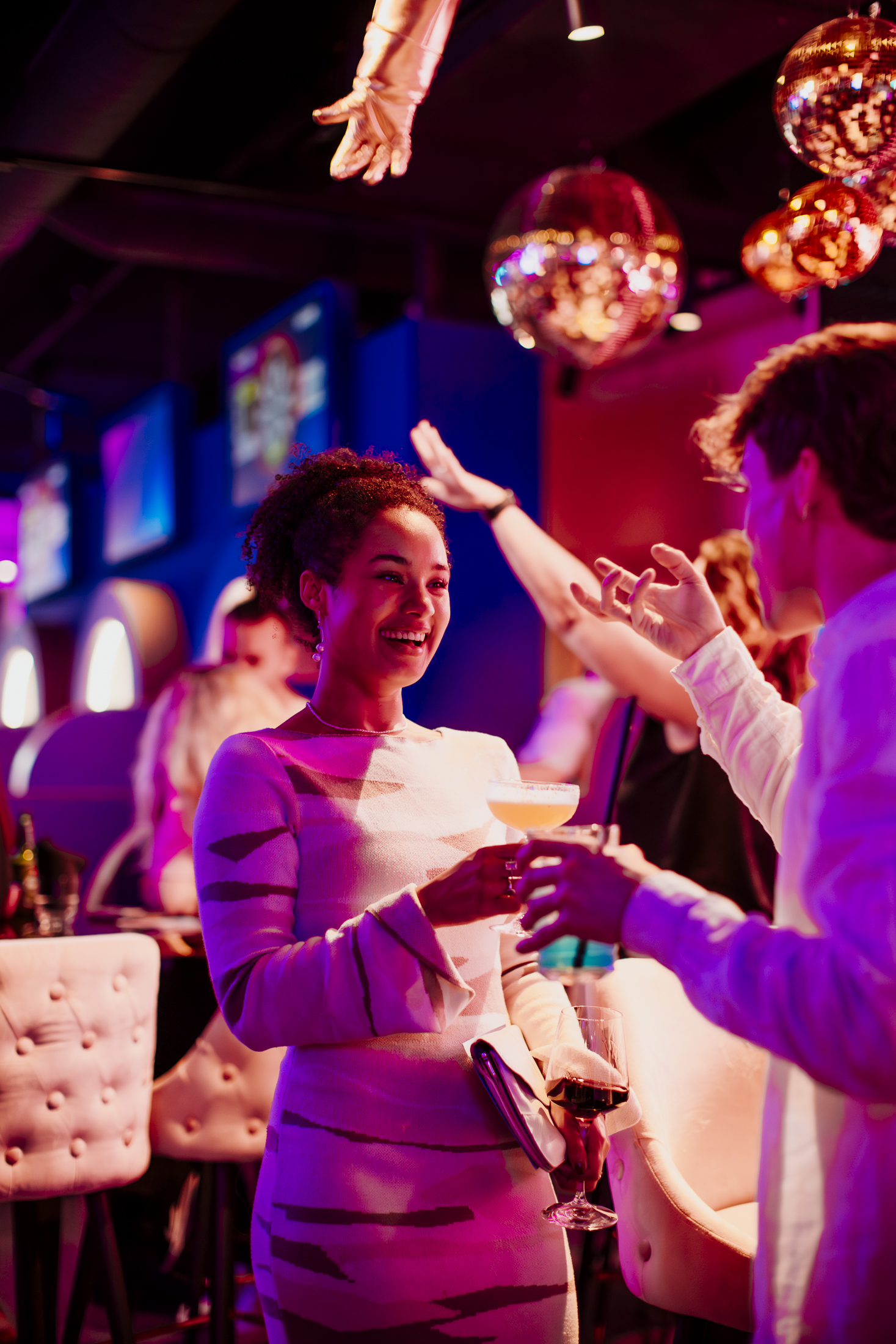 people drinking a cocktail