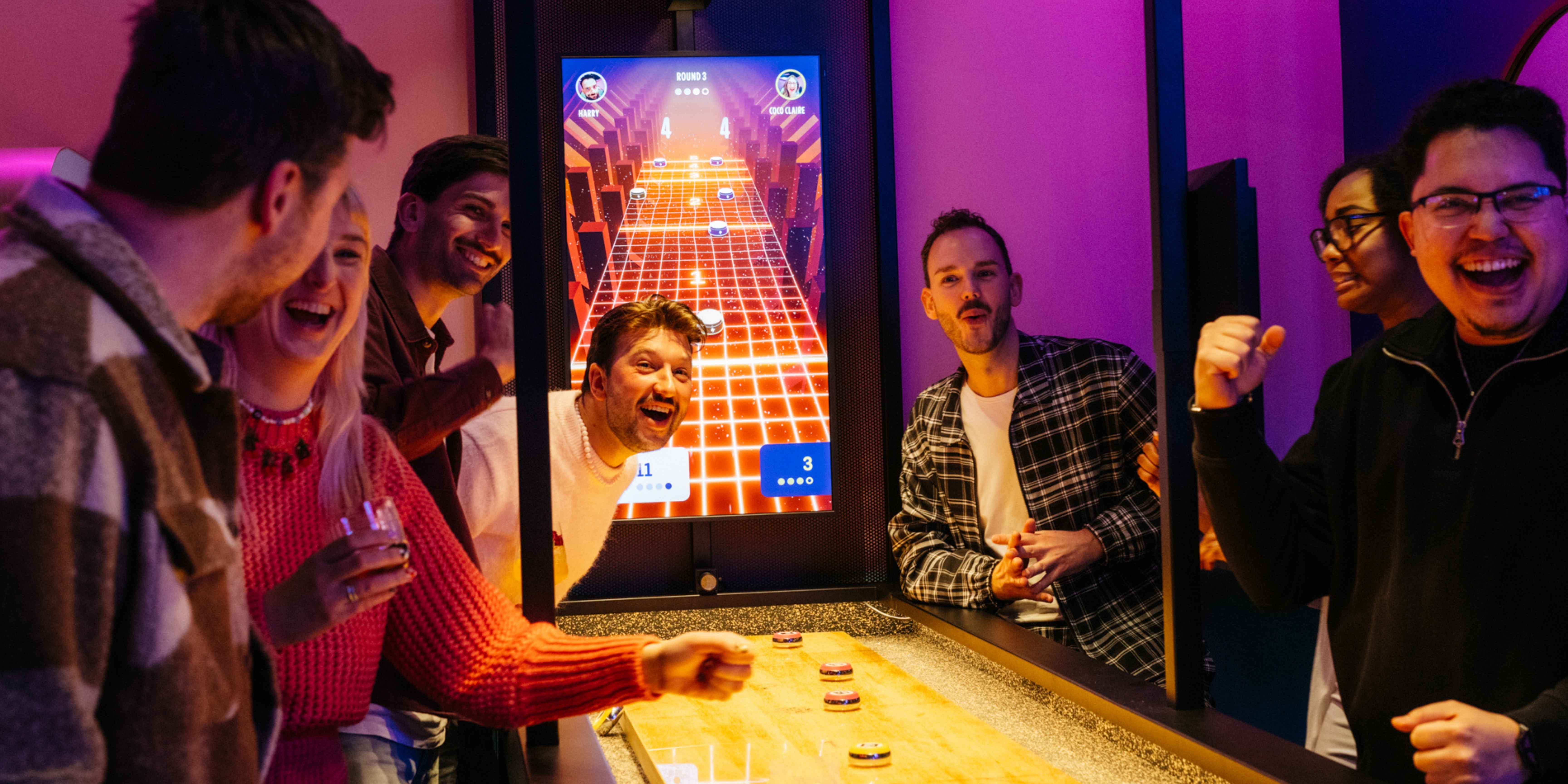 Electric Shuffleboards at The All Out