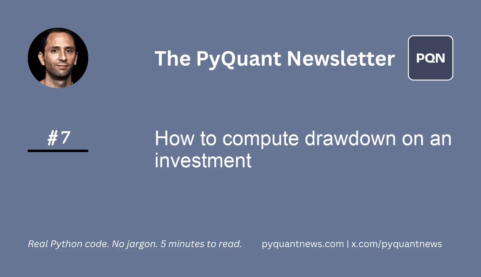 How to compute drawdown on an investment