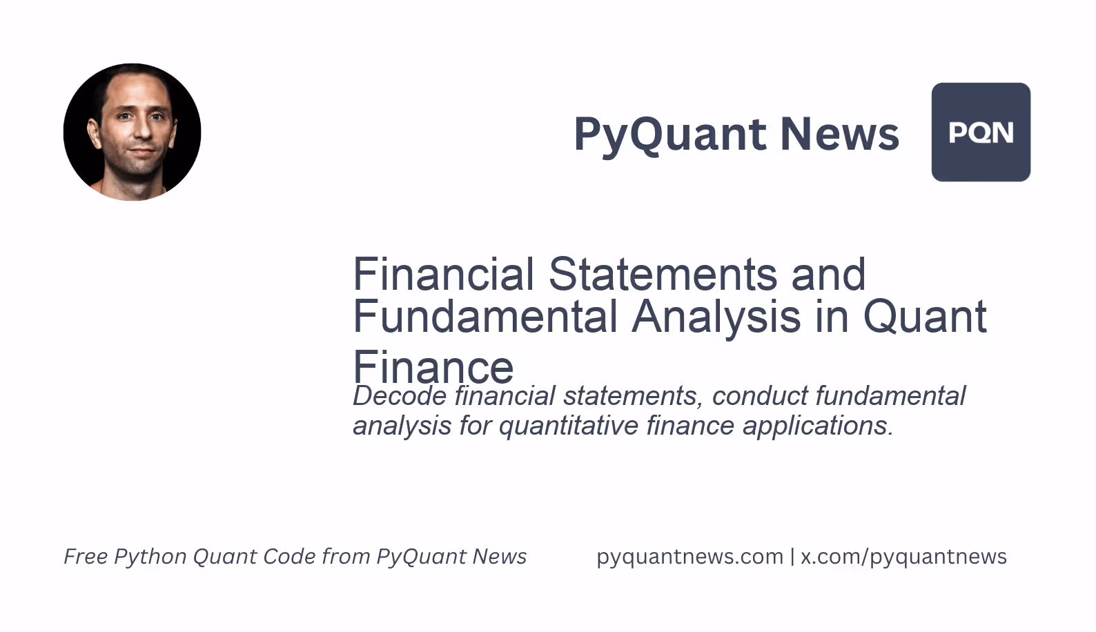 Financial Statements and Fundamental Analysis in Quant Finance