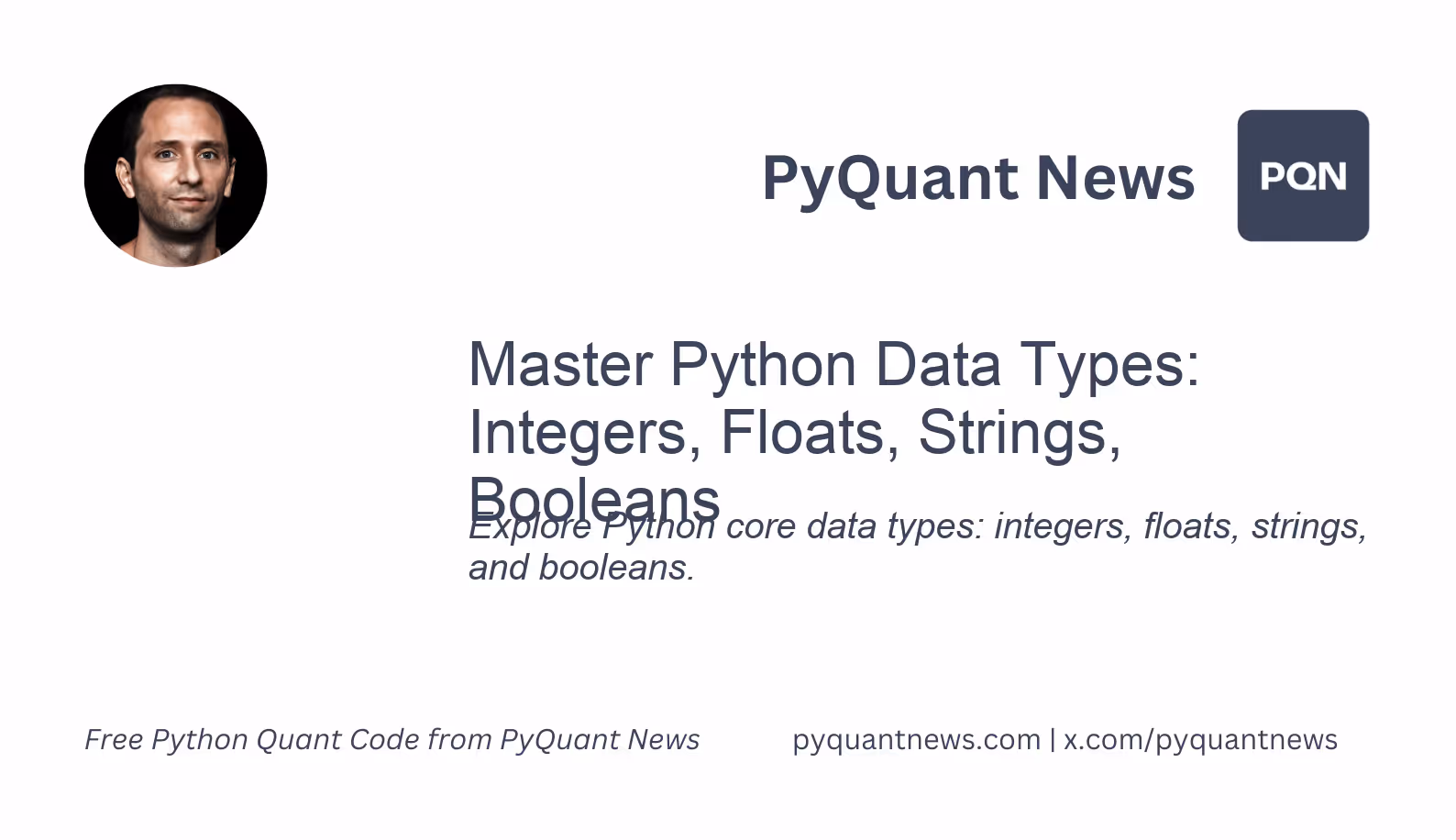 Master Python Data Types: Integers, Floats, Strings, Booleans